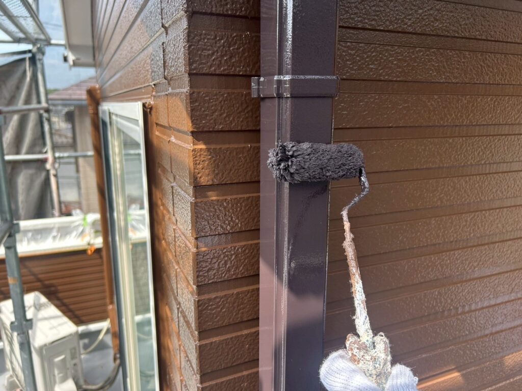 雨樋仕上げ２回目